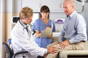 Knee injuries sometimes require knee replacement surgery