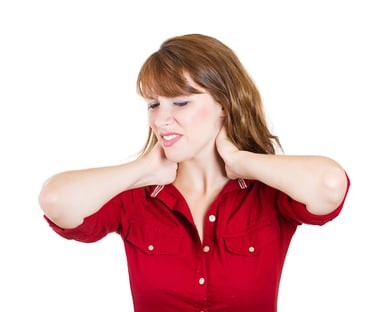 Woman neck pain